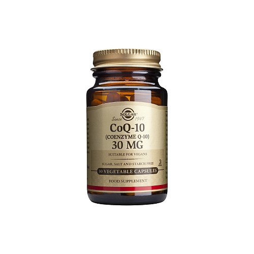 Solgar COQ-10 (Coenzyme Q-10) χωρίς Γλουτένη 30mg 30 φυτικές κάψουλες