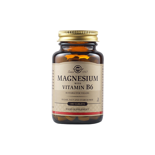 Solgar Magnesium with Vitamin B6 100 ταμπλέτες