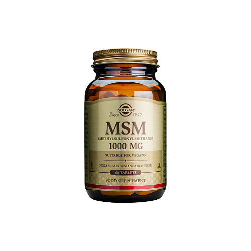 Solgar MSM 1000mg Συμπλήρωμα για την Υγεία Αρθρώσεων & Οστών 60 ταμπλέτες