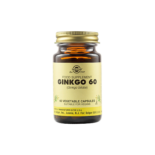 Solgar Ginkgo Biloba 60 φυτικές κάψουλες