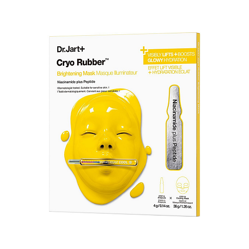Dr. Jart+ Cryo Rubber Μάσκα Ομορφιάς Προσώπου για Λάμψη / Ενυδάτωση Με Νιασιναμίδη