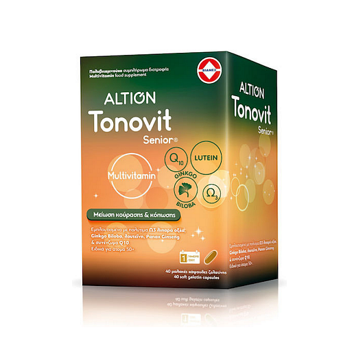 Altion Tonovit Senior Multivitamin Πολυβιταμίνη για Ενέργεια κατάλληλη για ενήλικες 50+ 40 κάψουλες