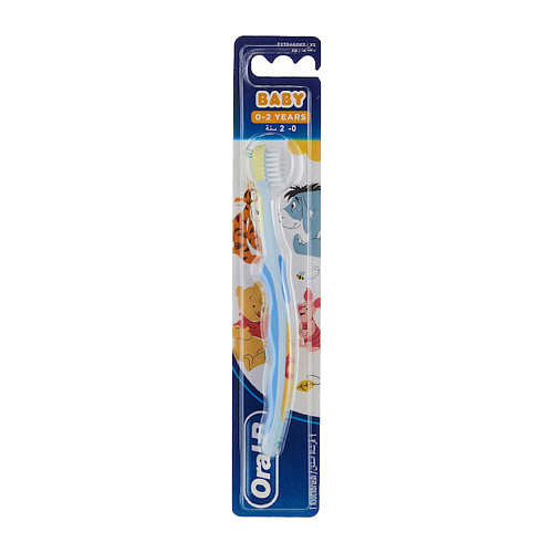 Oral-B Baby Extra Soft Βρεφική Οδοντόβουρτσα για 0m+ Τίγρης Μπλε / Κίτρινο