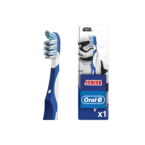 Oral-B Junior Star Wars Παιδική Οδοντόβουρτσα για 6+ Χρονών Star Wars Μπλε / Λευκό