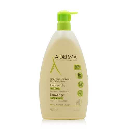 A-Derma Ultra Rich Αφρόλουτρο σε Gel Καραμέλα 750ml