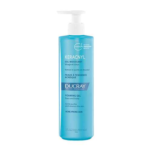 Ducray Keracnyl Gel Καθαρισμού Προσώπου για Ακνεϊκές Επιδερμίδες 400ml