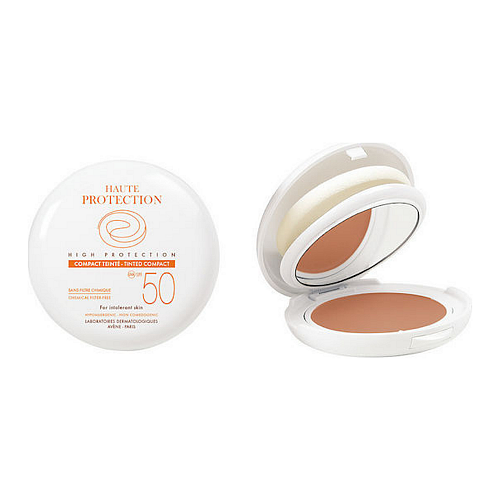 Eau Thermale Avène Haute Protection Compact Αδιάβροχη Αντηλιακή Πούδρα Προσώπου SPF50 με Χρώμα Sable 10gr