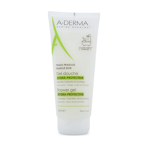 A-Derma Hydra-Protective Αφρόλουτρο σε Gel για Πρόσωπο, Μαλλιά & Σώμα 200ml