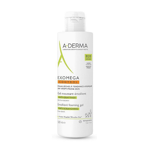 A-Derma Exomega Control Emollient Gel για το Σώμα Κατάλληλο για Ατοπική Επιδερμίδα 500ml