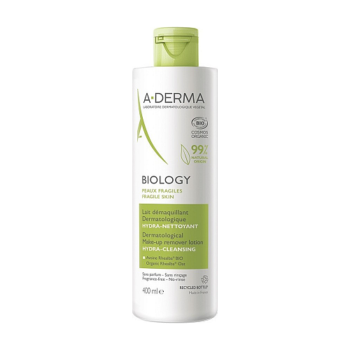 A-Derma Biology Lotion Αφαίρεσης Μακιγιάζ Προσώπου 400ml