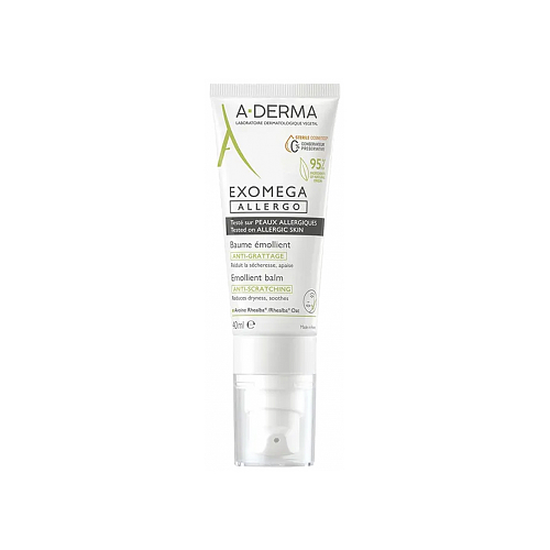 A-Derma - Exomega Allergo Αποστειρωμένο Μαλακτικό Βάλσαμο 40ml