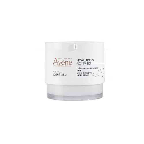 Eau Thermale Avène Hyaluron Activ B3 Κρέμα Προσώπου Νυκτός για Ενυδάτωση & Αντιγήρανση με Υαλουρονικό Οξύ & Νιασιναμίδη 40ml