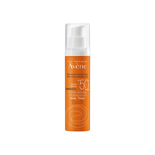 Eau Thermale Avène Anti-Aging Tinted Αδιάβροχη Αντηλιακή Κρέμα Προσώπου SPF50 με Χρώμα 50ml