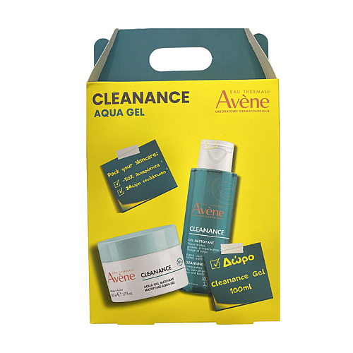 Eau Thermale Avène Cleanance Aqua Gel Σετ Περιποίησης για Ενυδάτωση & Καθαρισμό Προσώπου 2τμχ
