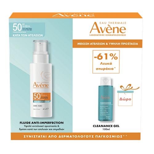 Eau Thermale Avène Anti-Imperfection Cleanance Σετ με Αντηλιακό Προσώπου SPF50 2τμχ