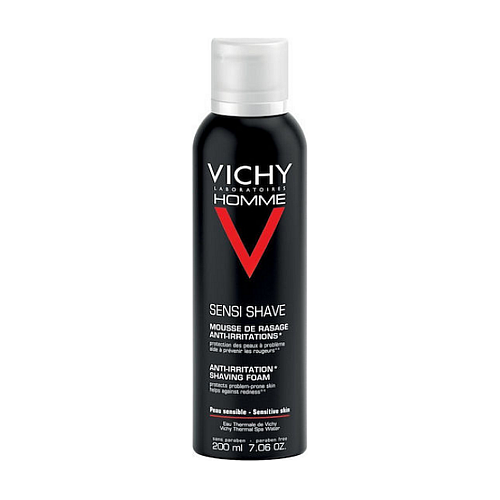 Vichy Homme Anti-Irritation Αφρός Ξυρίσματος για Ευαίσθητες Επιδερμίδες 200ml