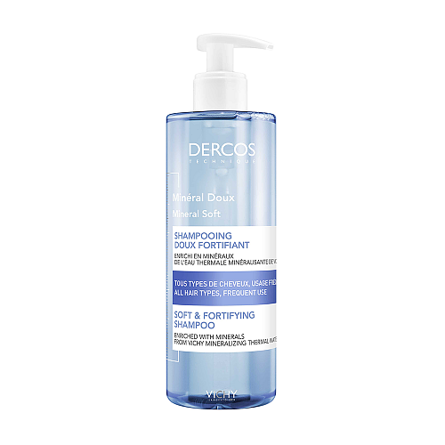 Vichy Dercos Mineral Soft Σαμπουάν για το Ευαίσθητο Τριχωτό για Όλους τους Τύπους Μαλλιών 400ml