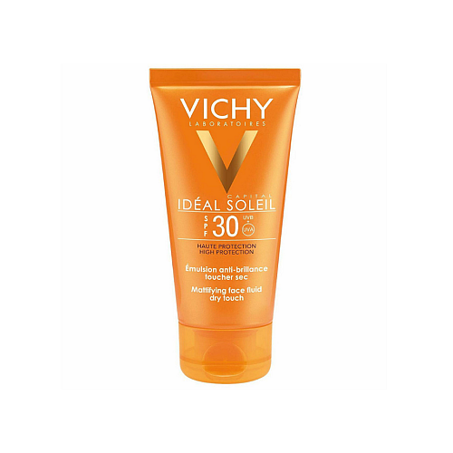 Vichy Ideal Soleil Mattifying Fluid Dry Touch Αδιάβροχη Αντηλιακή Κρέμα Προσώπου SPF30 50ml