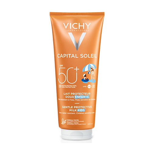 Vichy Ideal Soleil SPF50+ Αδιάβροχο Παιδικό Αντηλιακό Γαλάκτωμα για Πρόσωπο & Σώμα 300ml
