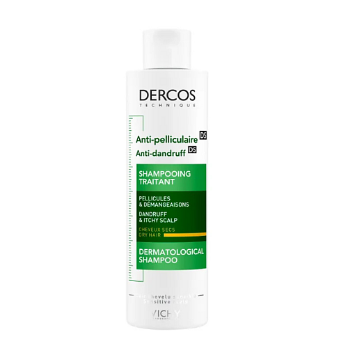 Vichy Dercos Anti Dandruff DS Σαμπουάν Kατά της Πιτυρίδας & της Ξηροδερμίας για Ξηρά Μαλλιά Μαλλιά 200ml