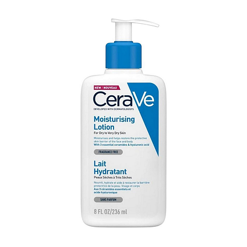 CeraVe Moisturising Ενυδατική Lotion Σώματος με Υαλουρονικό Οξύ για Ξηρές/Πολύ Ξηρές Επιδερμίδες 236ml
