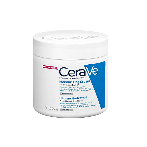 CeraVe Moisturising Ενυδατική Κρέμα Σώματος με Υαλουρονικό Οξύ για Ξηρές/Πολύ Ξηρές Επιδερμίδες 340gr