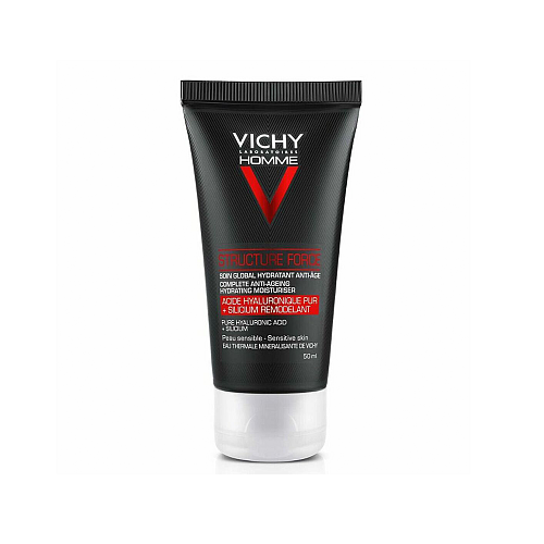 Vichy Homme Structure Force 24ωρη Ανδρική Κρέμα Προσώπου για Ενυδάτωση, Αντιγήρανση & Σύσφιξη με Υαλουρονικό Οξύ 50ml