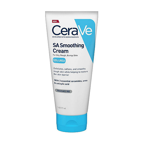 CeraVe SA Smoothing Cream Κρέμα Σώματος Ανάπλασης με Ουρία για Ξηρές/Πολύ Ξηρές Επιδερμίδες 177gr