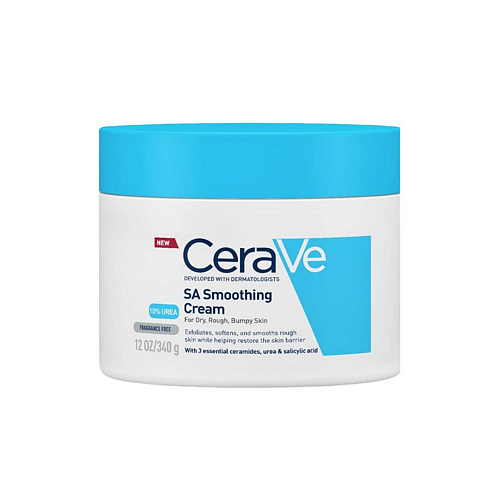 CeraVe SA Smoothing Cream Κρέμα Σώματος Ανάπλασης με Ουρία για Ξηρές/Πολύ Ξηρές Επιδερμίδες 340gr