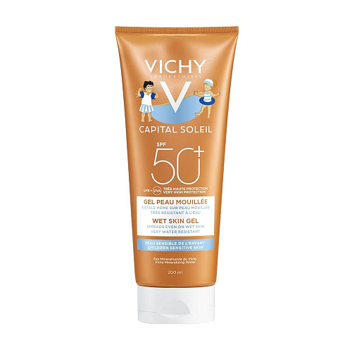 Vichy Capital Soleil SPF50+ Αδιάβροχο Παιδικό Αντηλιακό Gel για Πρόσωπο & Σώμα 200ml