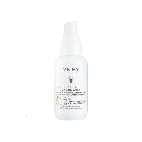 Vichy UV-Age Daily Pigment Medium Spf50+ Αντηλιακό Προσώπου Κατά της Φωτογήρανσης με Light Απόχρωση Πολύ Υψηλής Προστασίας, 40ml