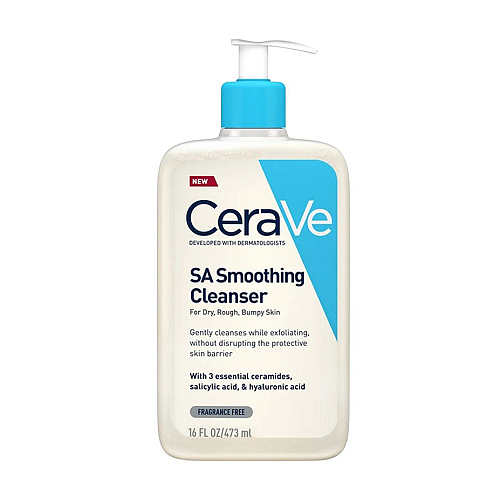 CeraVe SA Smoothing Cleanser Gel Καθαρισμού Προσώπου & Σώματος για Ξηρή Επιδερμίδα, 473ml