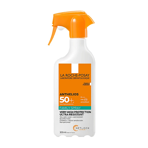 La Roche Posay Anthelios Family Spray SPF50+ Αντηλιακό Προσώπου & Σώματος για Παιδιά και Ενήλικες 300ml με Αντλία