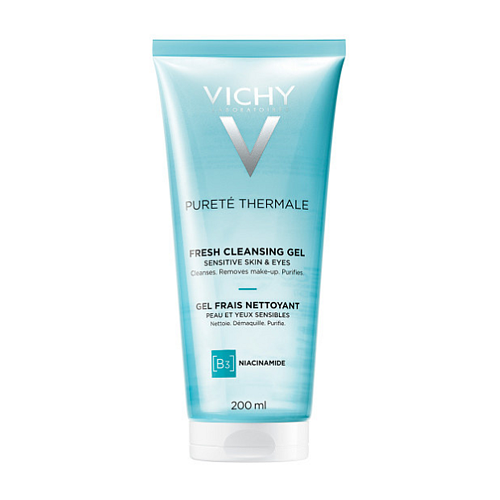Vichy Purete Thermale Fresh Cleansing Gel B3 & Niacinamide Gel Καθαρισμού Προσώπου & Ματιών 200ml