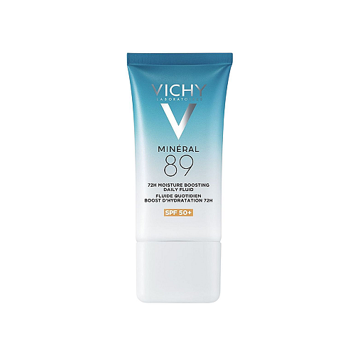 Vichy Mineral 89 72H Moisture Boosting Daily Fluid SPF50+ 72ωρη Ενυδατική Λεπτόρρευστη Κρέμα Προσώπου Ημέρας με SPF50 κατά των Ατελειών με Υαλουρονικό Οξύ, 50ml
