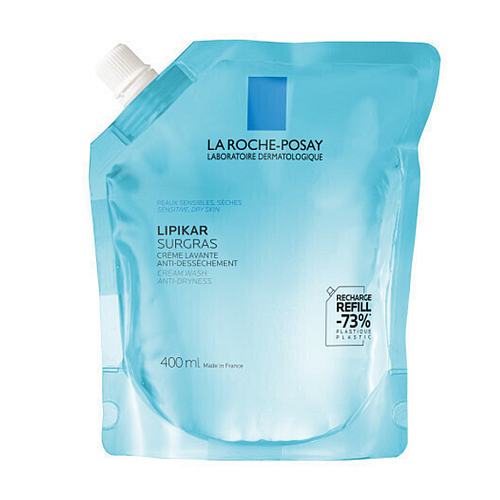 La Roche Posay Lipikar Surgras Υγρό Καθαρισμού για το Πρόσωπο & το Σώμα Refill 400ml