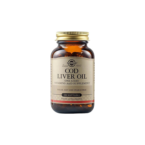 Solgar Cod Liver Oil Μουρουνέλαιο 100 μαλακές κάψουλες