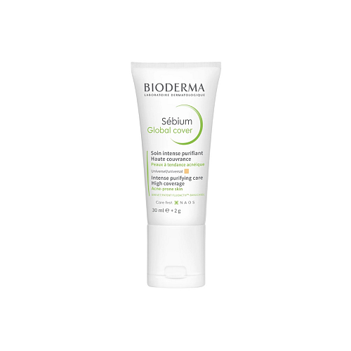 Bioderma Sebium Λεπτόρρευστη Κρέμα Προσώπου με Χρώμα για Ενυδάτωση, Ατέλειες & Ακμή με Bakuchiol & AHA 30ml
