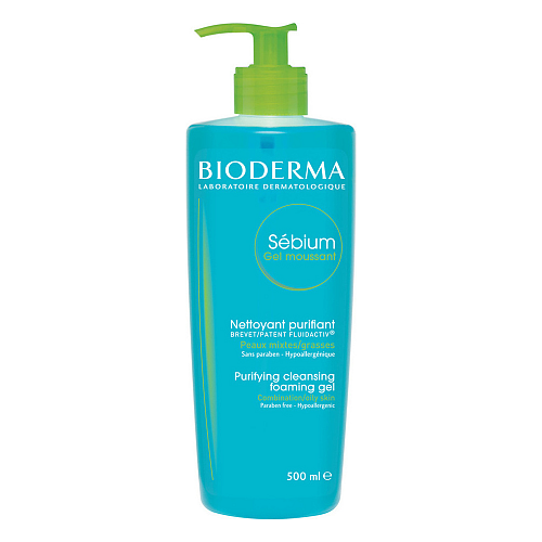 Bioderma Sebium Gel Καθαρισμού Προσώπου για Ακνεϊκές Επιδερμίδες 500ml