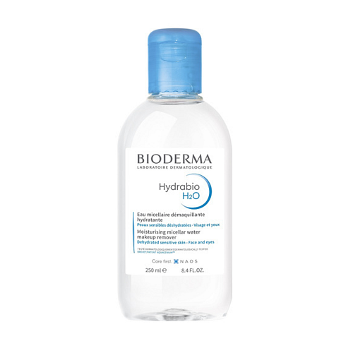 Bioderma Hydrabio H2O Micellar Water Αφαίρεσης Μακιγιάζ Προσώπου & Ματιών για Ακνεϊκές Επιδερμίδες 250ml