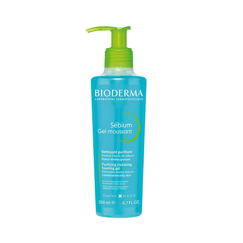 Bioderma Sebium Gel Καθαρισμού Προσώπου για Ακνεϊκές Επιδερμίδες 200ml