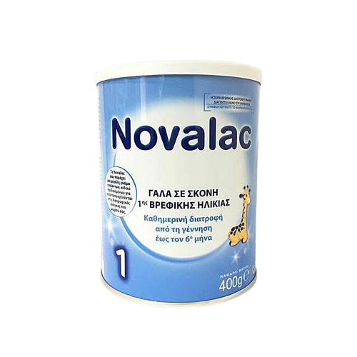 Novalac Γάλα σε Σκόνη 1 για 0+ Μηνών 400gr
