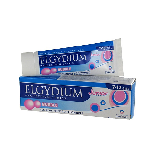 Elgydium Junior Παιδική Οδοντόκρεμα για 7+ Χρονών με Γεύση Τσιχλόφουσκα 50ml