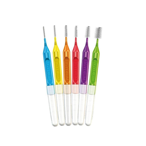 Elgydium Mono Compact Μεσοδόντια Βουρτσάκια 0.8mm Μωβ 4τμχ