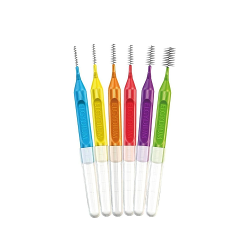 Elgydium Mono Compact Μεσοδόντια Βουρτσάκια 0.5mm Κίτρινα 4τμχ