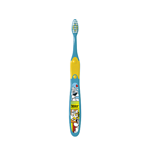 Elgydium Kids Asterix Παιδική - Οδοντόβουρτσα για παιδιά 2 έως 6 ετών, χρωματιστές ίνες