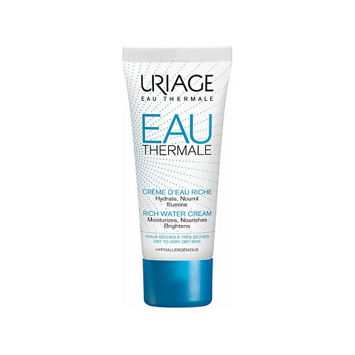 Uriage Eau Thermale Rich 24ωρη Ενυδατική Κρέμα Προσώπου με Υαλουρονικό Οξύ 40ml