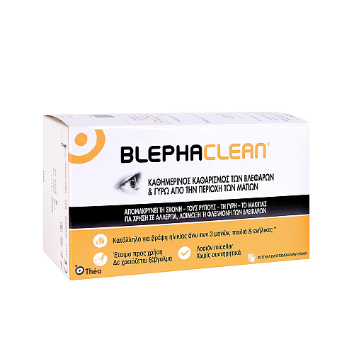 Thea Blephaclean Αποστειρωμένα Μαντηλάκια για τα Βλέφαρα, 30τμχ.