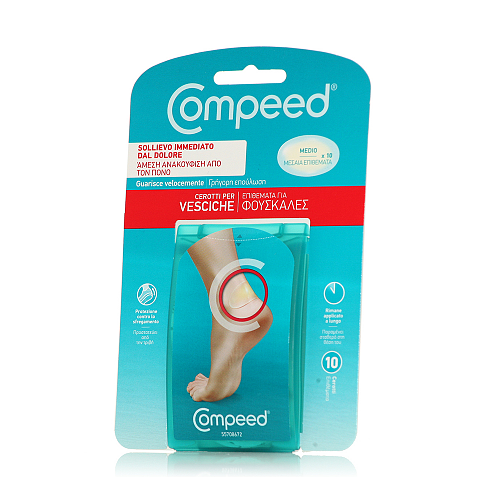 Compeed Επιθέματα Vesciche Back με Gel για Φουσκάλες Medium 10τμχ