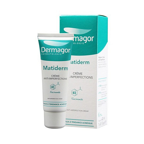 Dermagor Matiderm Κρέμα Προσώπου Ημέρας κατά των Ατελειών & της Ακμής με Νιασιναμίδη & Aloe Vera 40ml